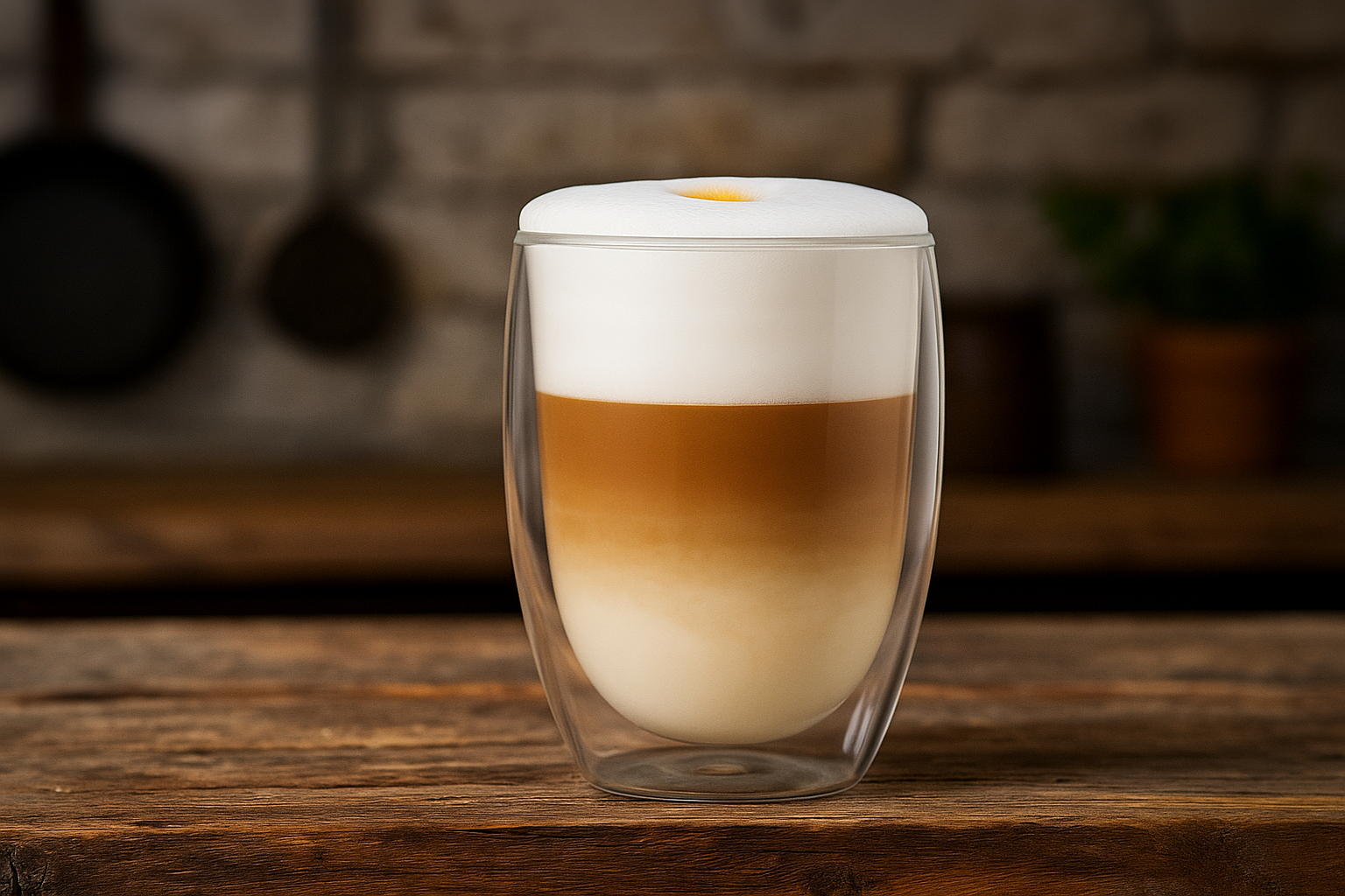 Double Walled Glass Mugs without Handle, Set of 4 - 350ml (12oz)