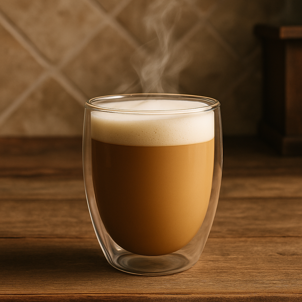 Double Walled Glass Mugs without Handle, Set of 4 - 350ml (12oz)